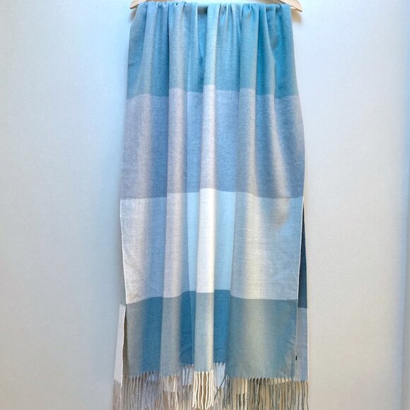 Love and Lore Colourblock Scarf - Green/Grey - Picture 2 of 8